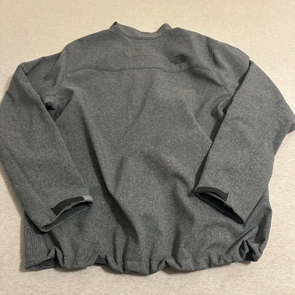 The North Face Apex‎ Bionic Softshell Jacket Mens XL Heather Grey Windproof Zip